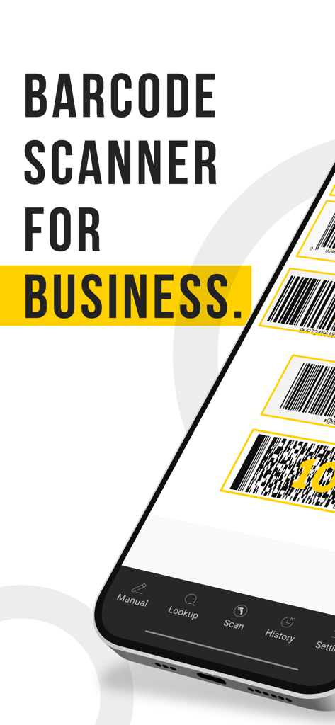 CodeREADr barcode scanner for business application interface