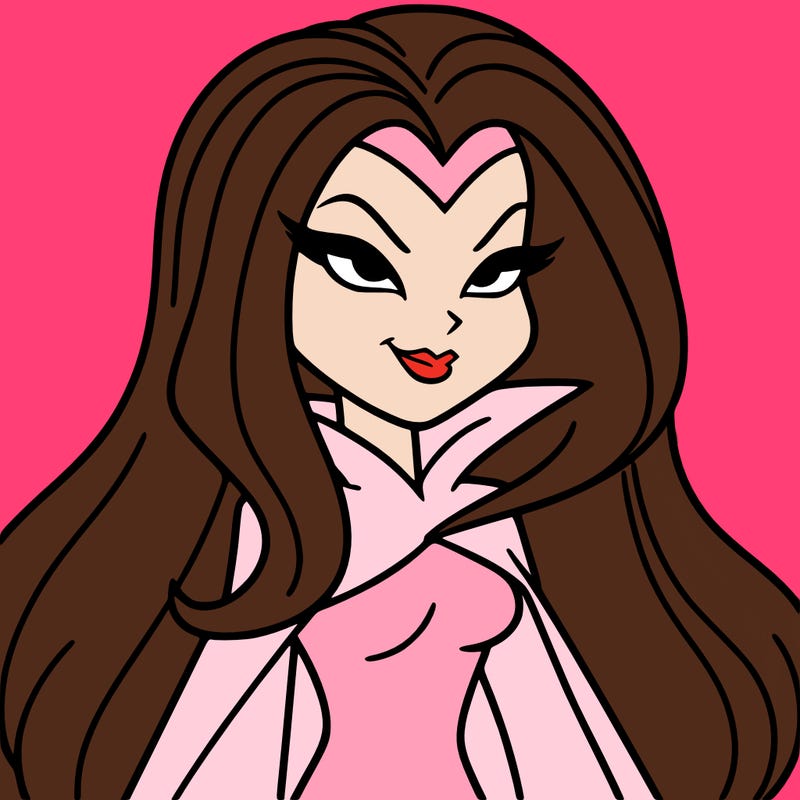 villian, 1 female, long hair