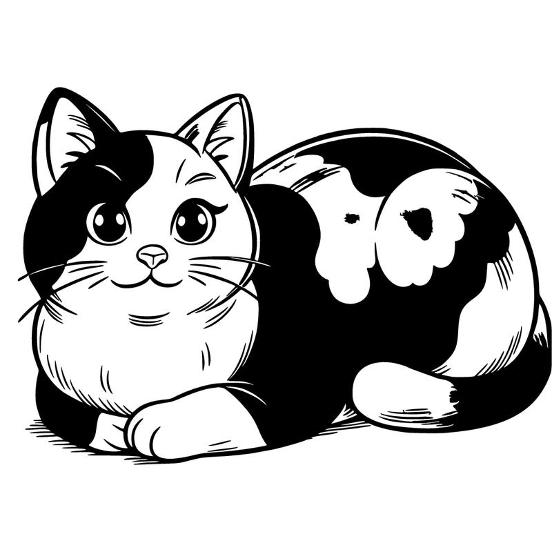 calico cat loaf