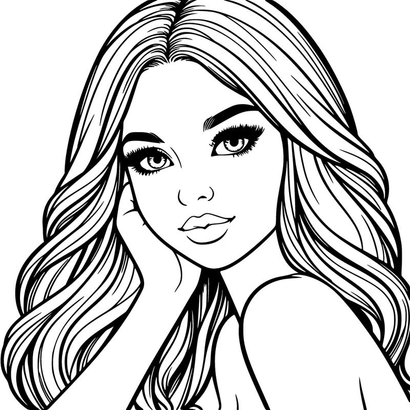 beautiful realistic girl