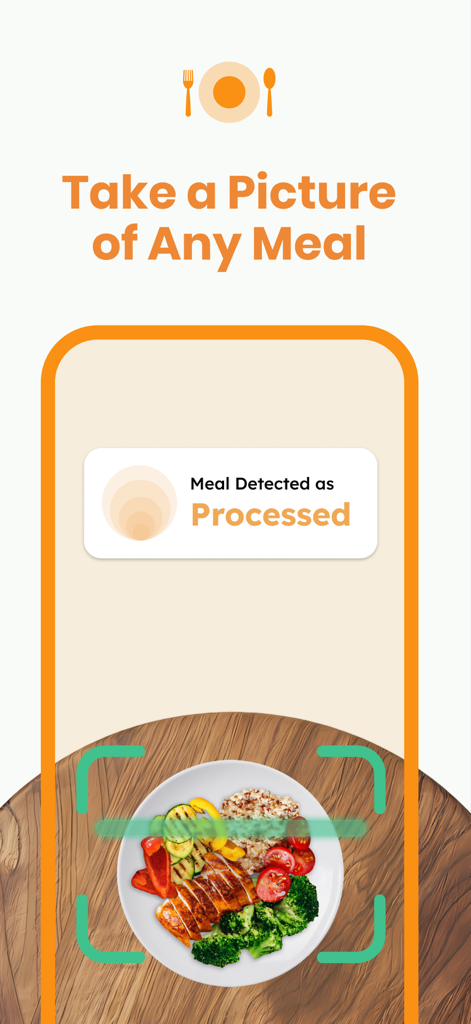 Scanning a meal with the Processed food scanner app to detect processing levels