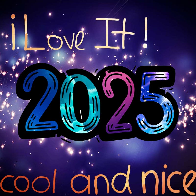 one line scrawled numbers sketch design “2025”