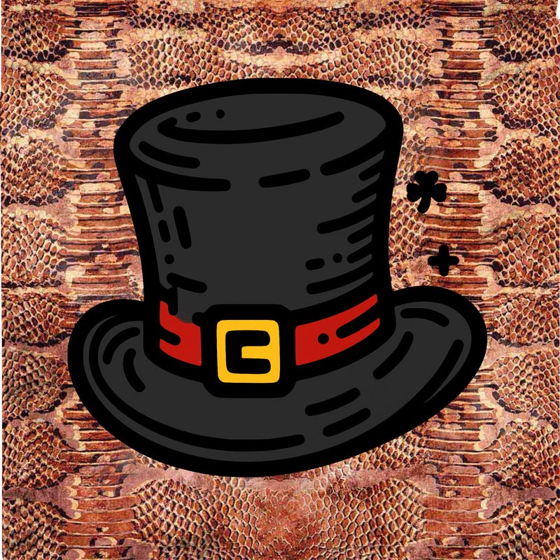 st patrick hat with thin lines