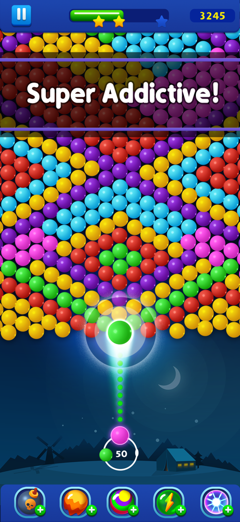 Bubble Pop Game! Ball Shooter - Juego de Bubble Pop con burbujas de colores y un disparador de bolas en la parte inferior