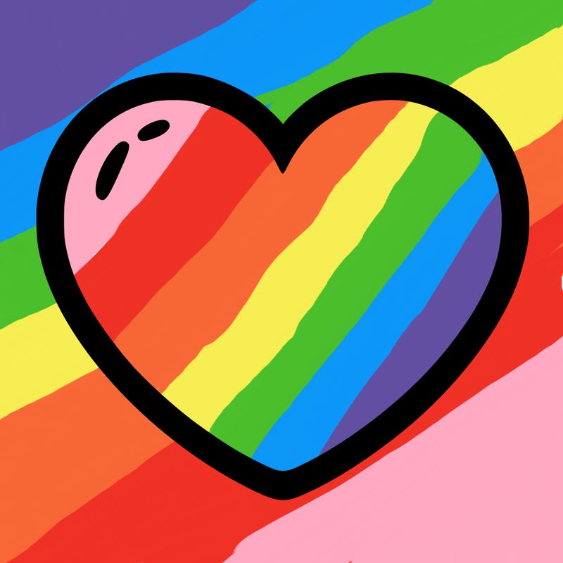 a blank heart