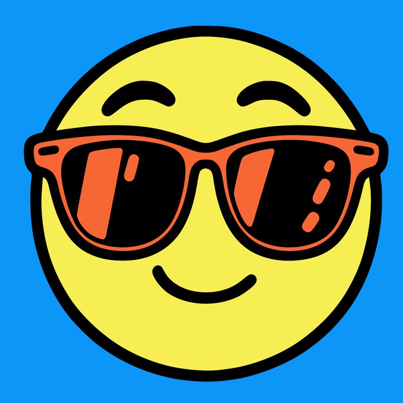 emoji with sunglasses