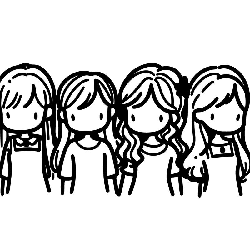 4 girls