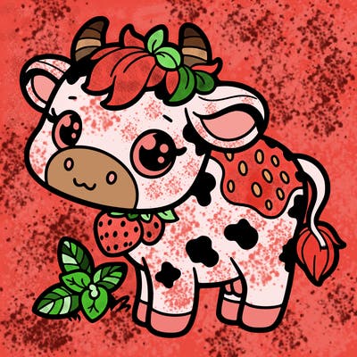 strawberry cow