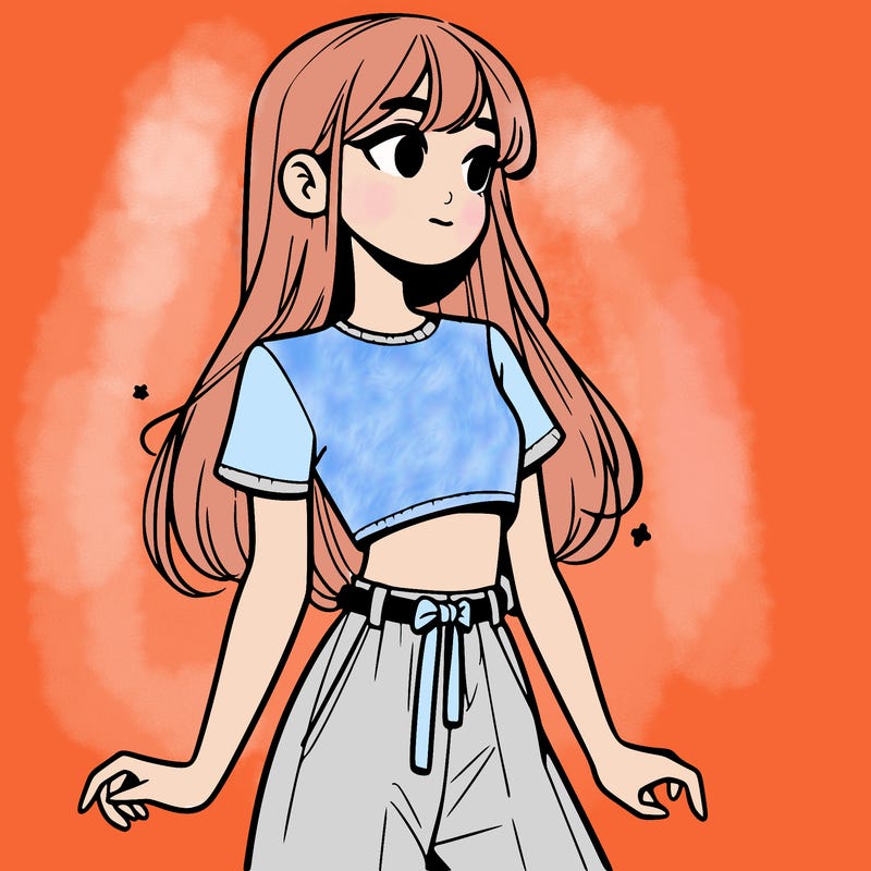 girl in a cute crop top