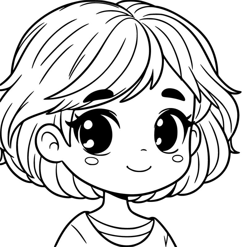 girl with short hair