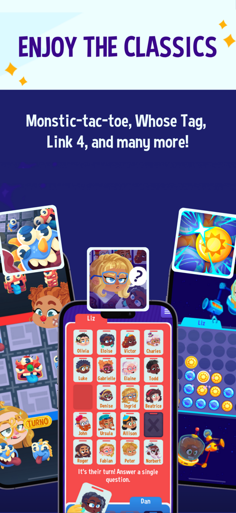 Boardible: Mobile Board Games - A showcase of classic board games like Link 4 and Monstic-tac-toe on the Boardible mobile app