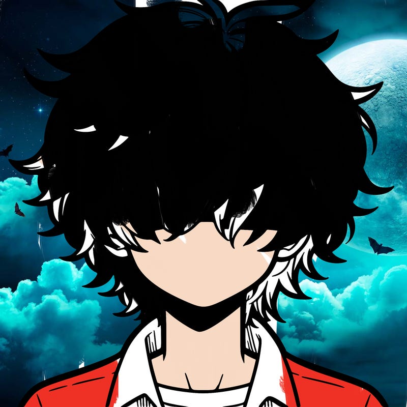 manga boy fluffy hair covering his eyes