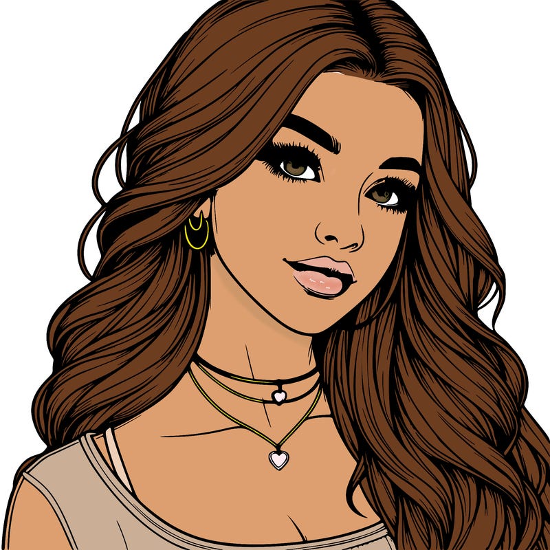 detailed realistic girl