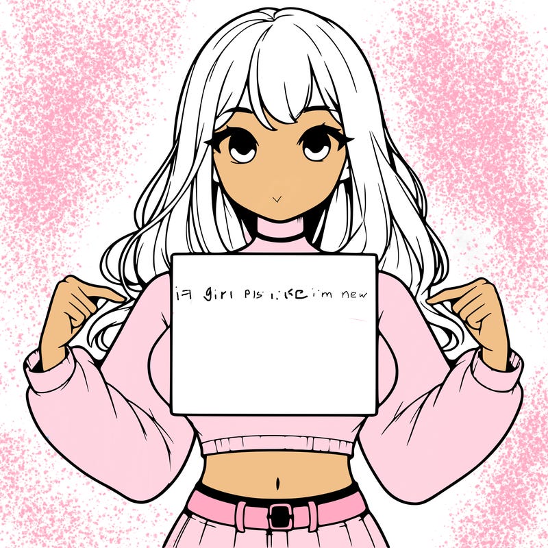 girl holding a blank sign in a long sleeve crop top