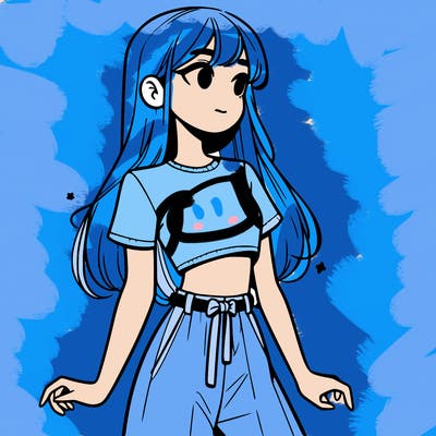 girl in a cute crop top