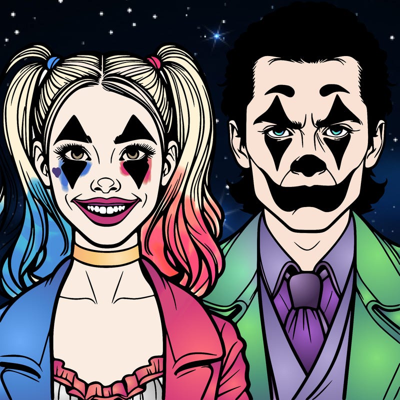 harley quinn and joker realistic