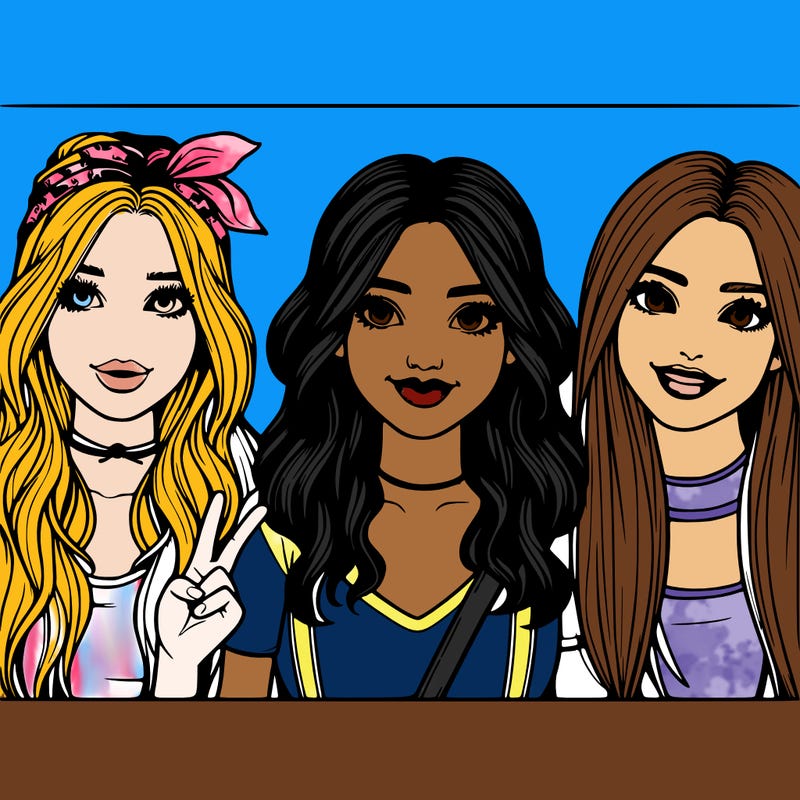 friends realistic girls