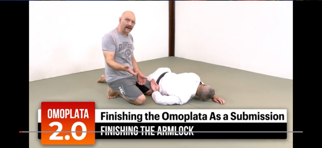 BJJ Master App by Grapplearts - Stephan Kesting explaining how to finish an omoplata submission in a BJJ Master App instructional video