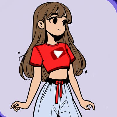 girl in a cute crop top