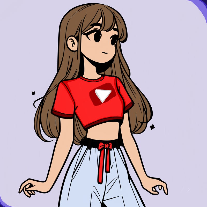 girl in a cute crop top