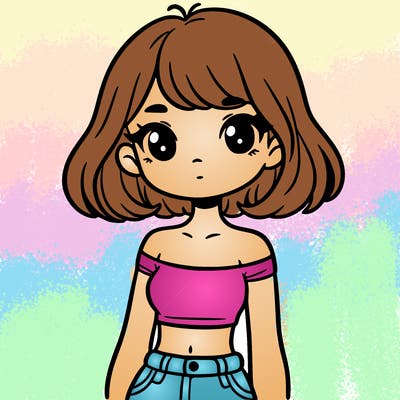 girl in a cute crop top