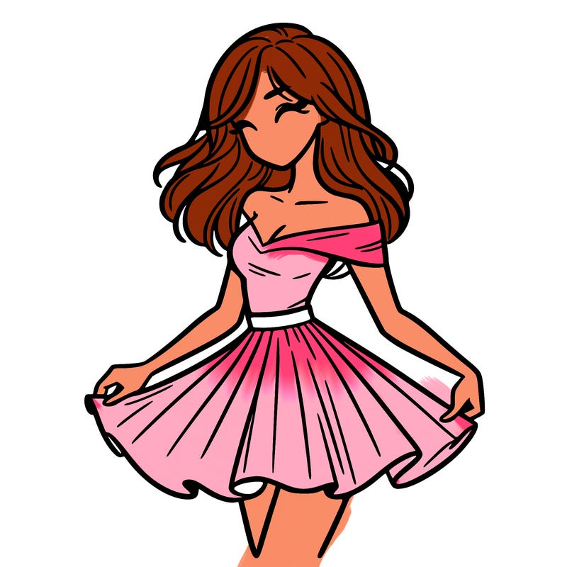 woman in skirt