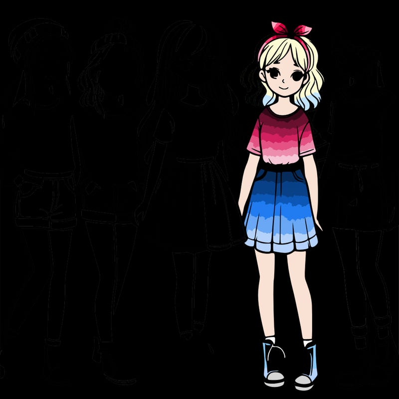 a group of five girls