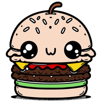 burger cute