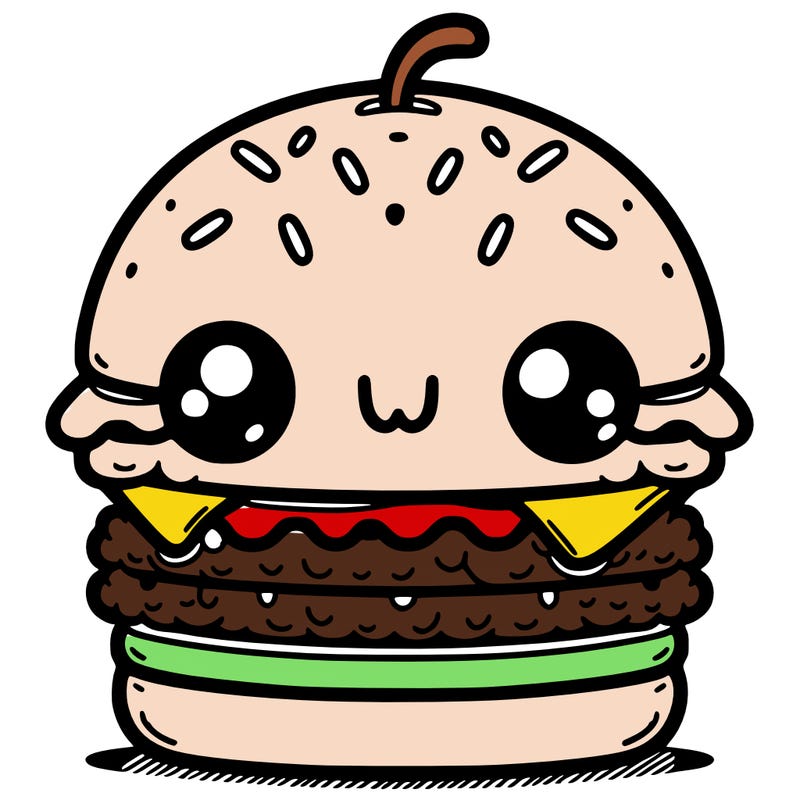 burger cute
