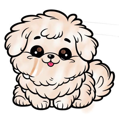 cute fluffy puppy