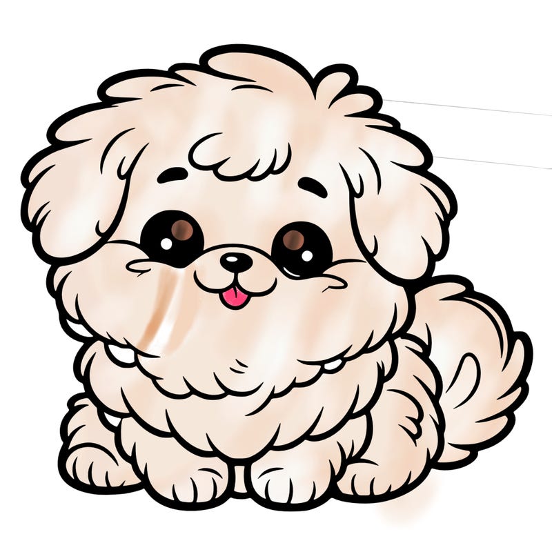 cute fluffy puppy