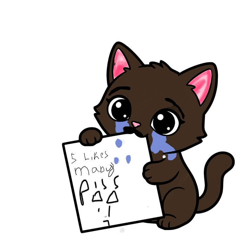 a small cat with a blank sheet of paper in its hand. the cat is sooooooo cute!