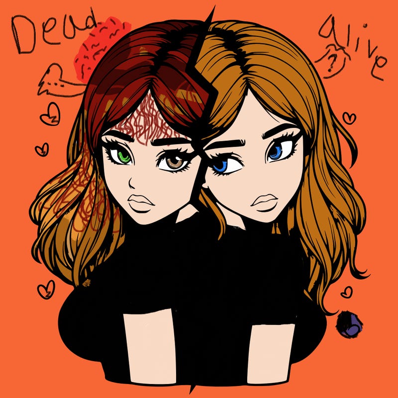 realistic girl split