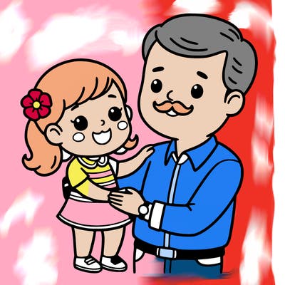 father and daughter on father’s day