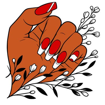 nails with french tip