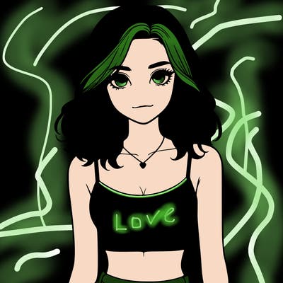 realistic girl with crop top