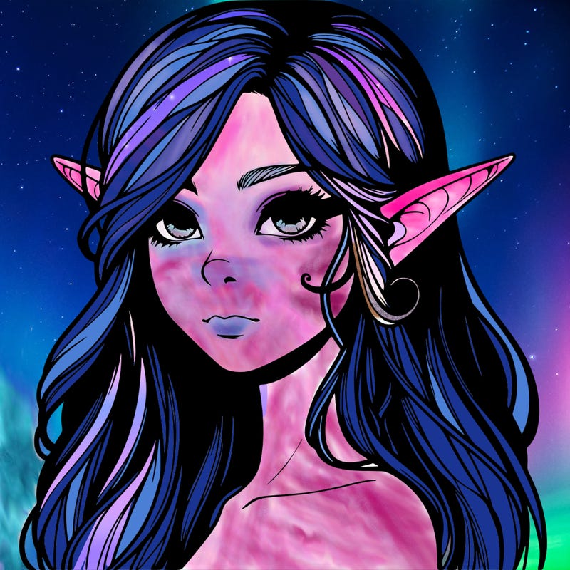 elf girl realistic dark fantasy