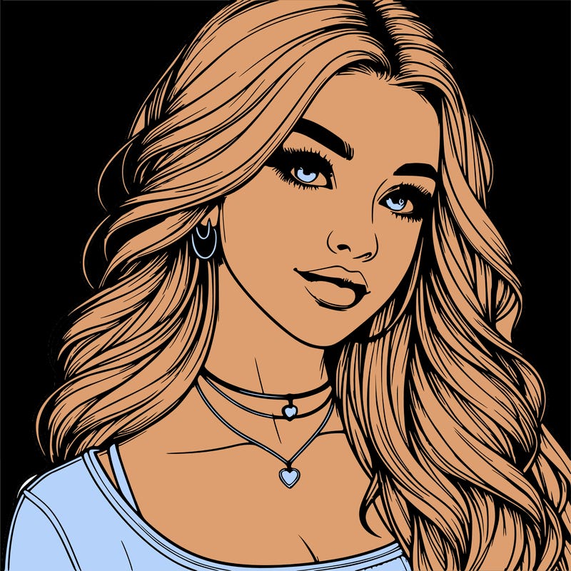 detailed realistic girl