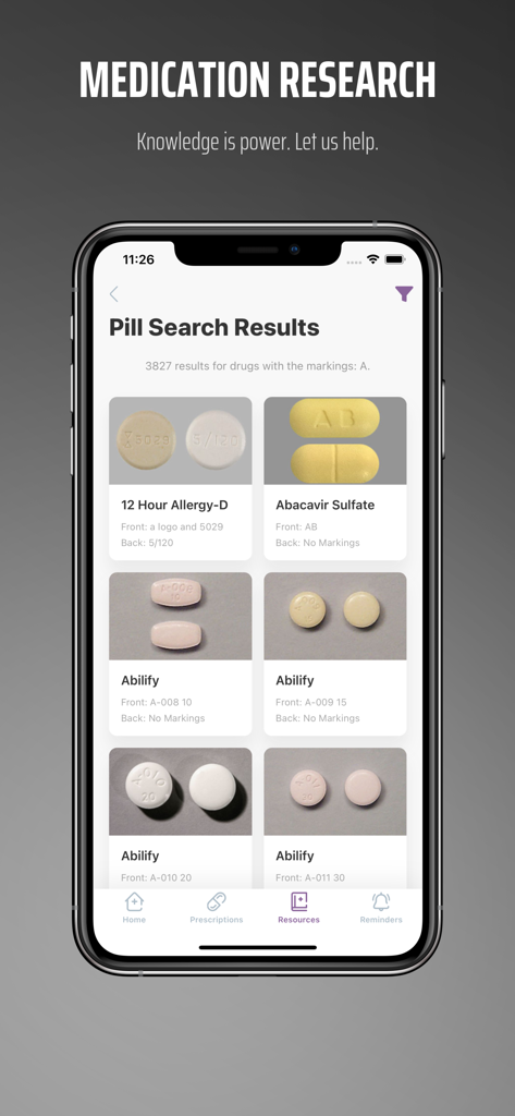 Cooperative Health Pharmacy - Cooperative Health Pharmacy app showing pill search results with images and medication names.