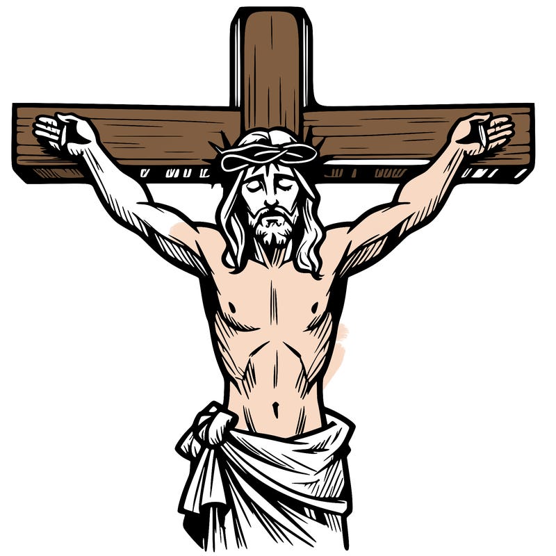 jesus on the cross dieing for our sins