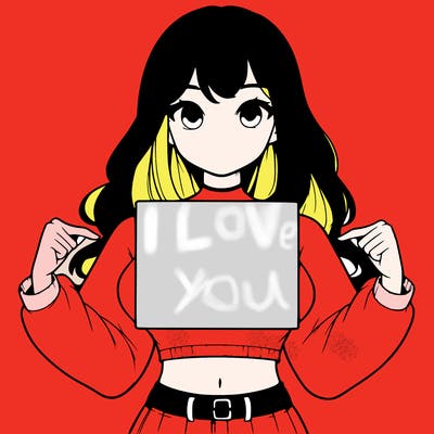 girl holding a blank sign in a long sleeve crop top