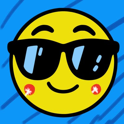 emoji with sunglasses