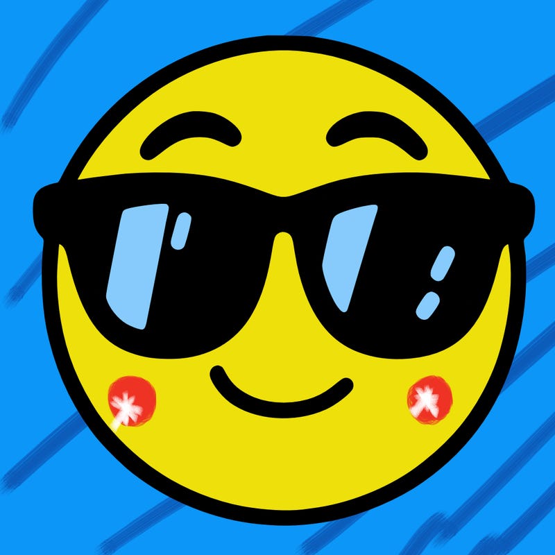 emoji with sunglasses