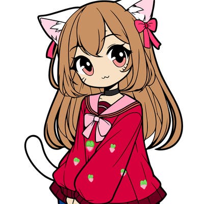 cat anime girl