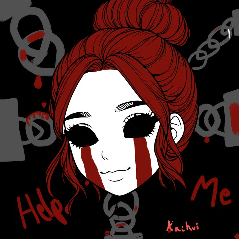 realistic pretty girl with hair in bun