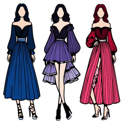 fashion models dresses