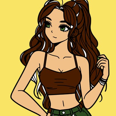 girl in crop top