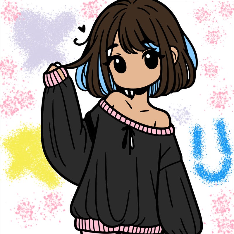 girl in baggy sweater hanging off her shoulder