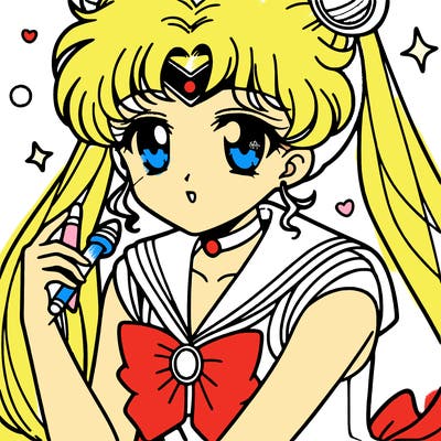 anime sailor inspired manga girl