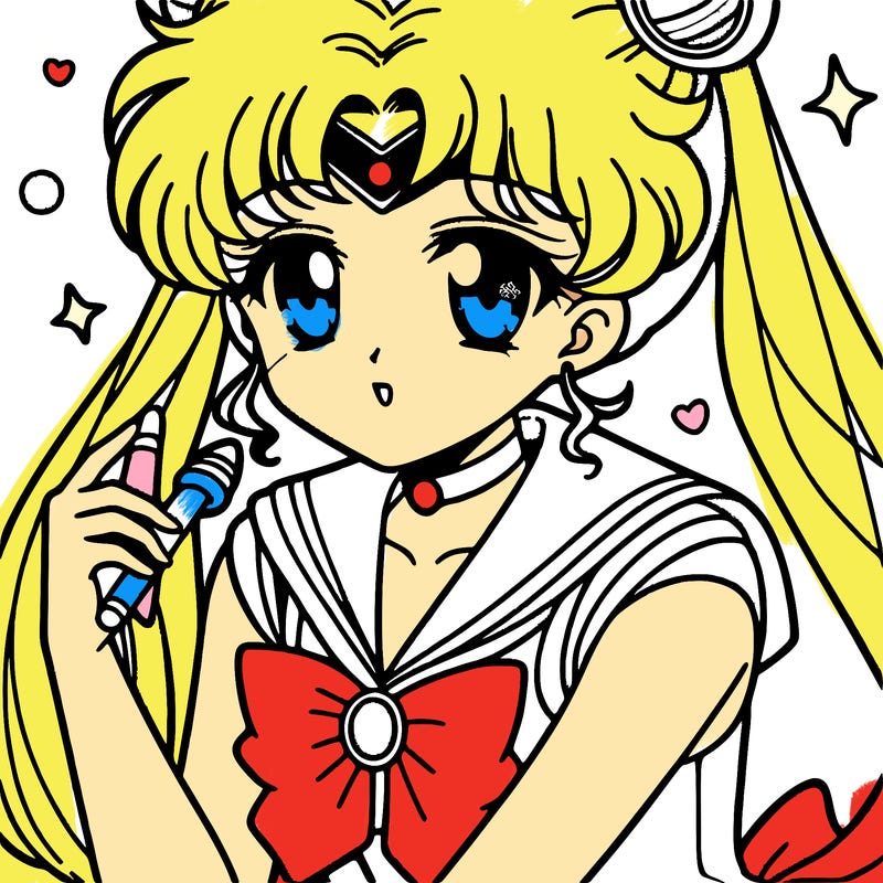 anime sailor inspired manga girl
